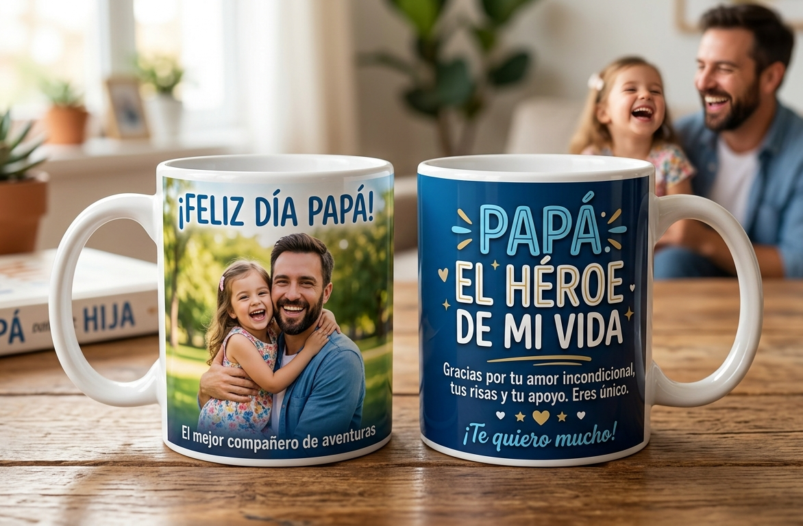 Taza sublimada con foto para el Día del Padre